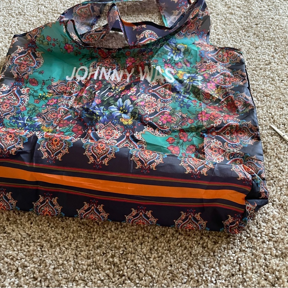 Johnny Was Reusable California Tote Bag 15”x18” - Picture 6 of 14